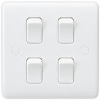 Knightsbridge - Knightsbridge White Plastic Light Switches - Luminosity Designs Ltd