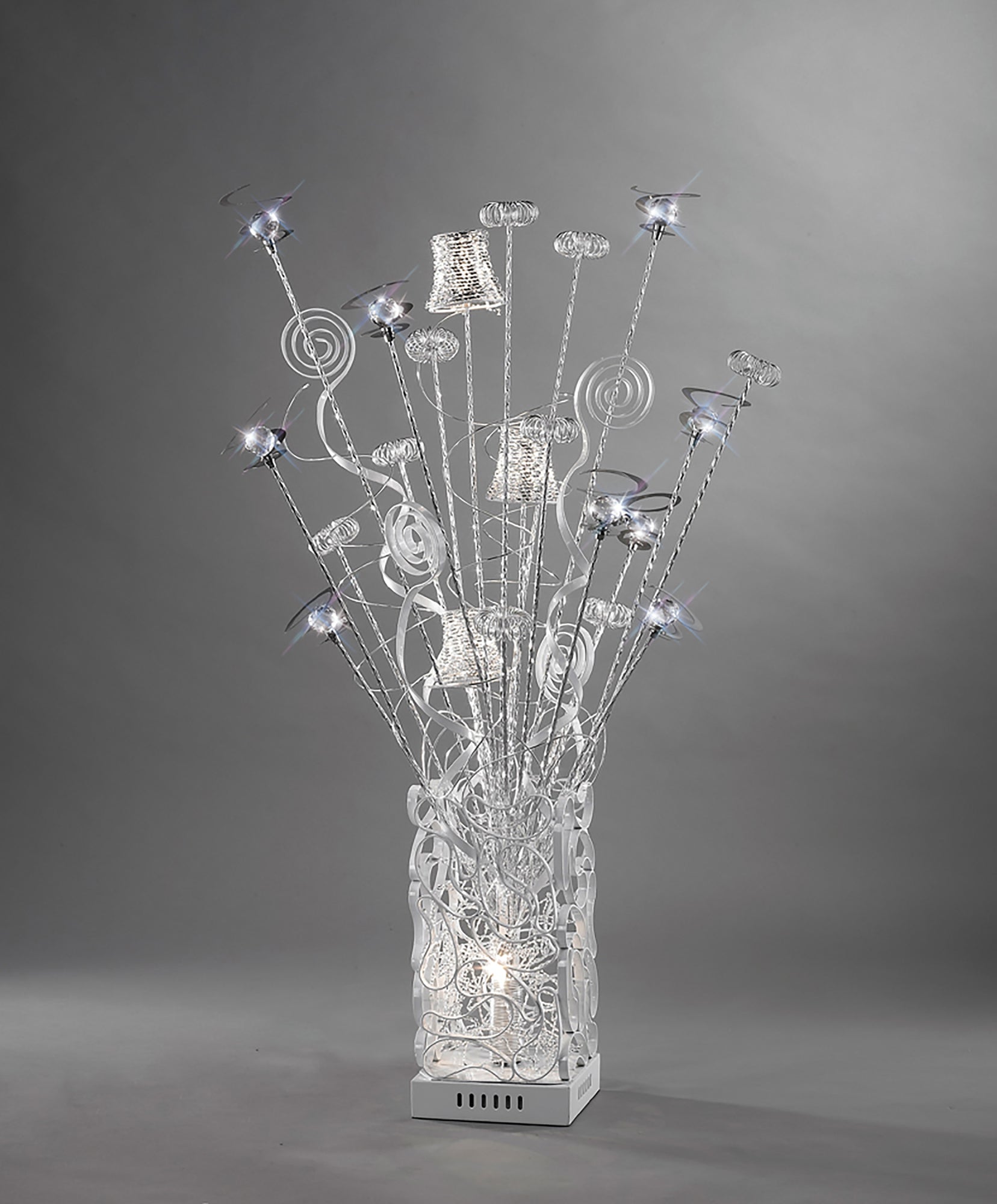 Luminosity Designs - Koil Crystal Contemporary Table Lamp by Cassia Twigue - Luminosity Designs Ltd