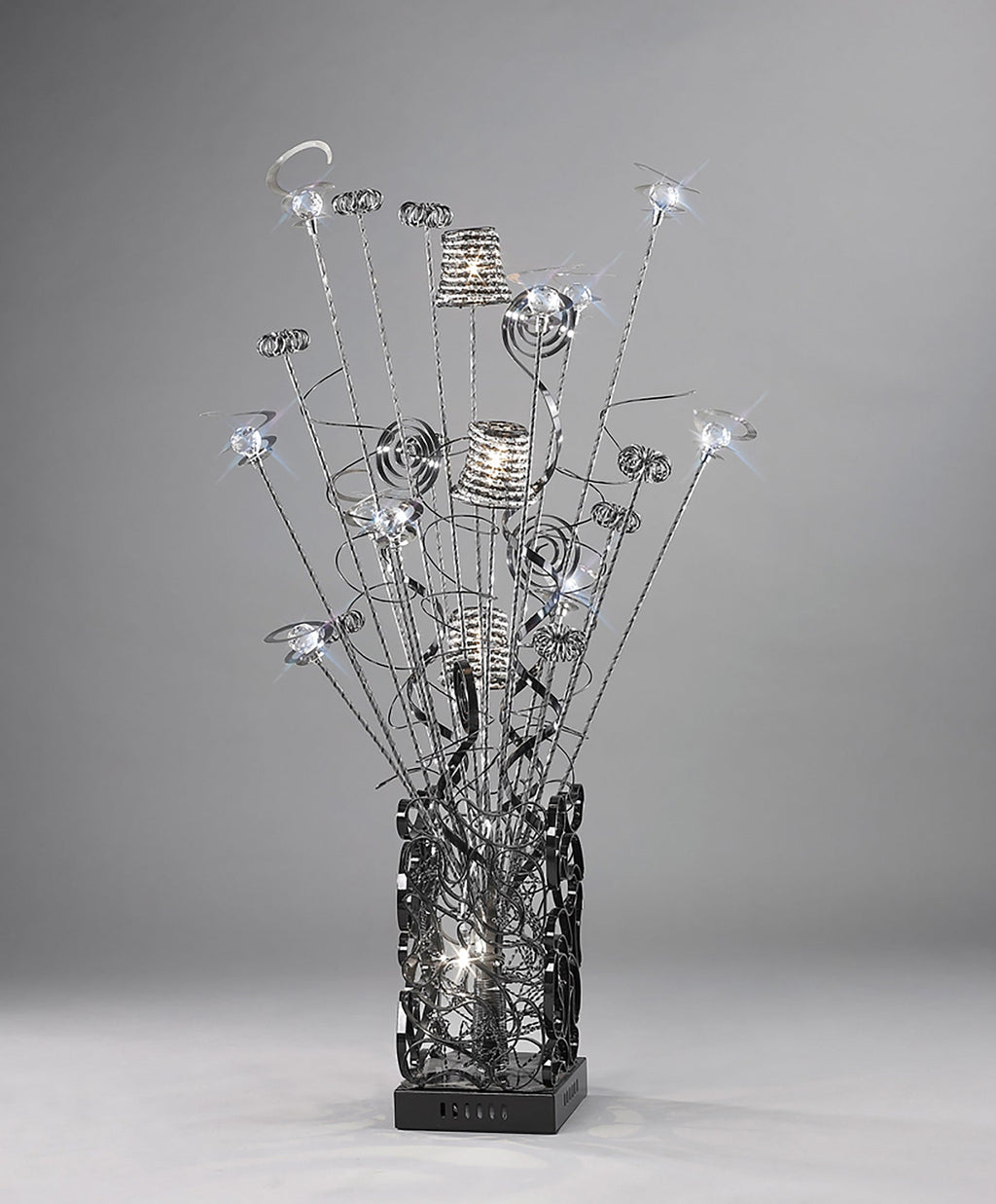 Luminosity Designs - Koil Crystal Contemporary Table Lamp by Cassia Twigue - Luminosity Designs Ltd