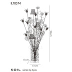 Luminosity Designs - Koil Crystal Contemporary Table Lamp by Cassia Twigue - Luminosity Designs Ltd
