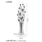 Luminosity Designs - Kristal Crystal Flower Table Lamp by Cassia Twigue - Luminosity Designs Ltd