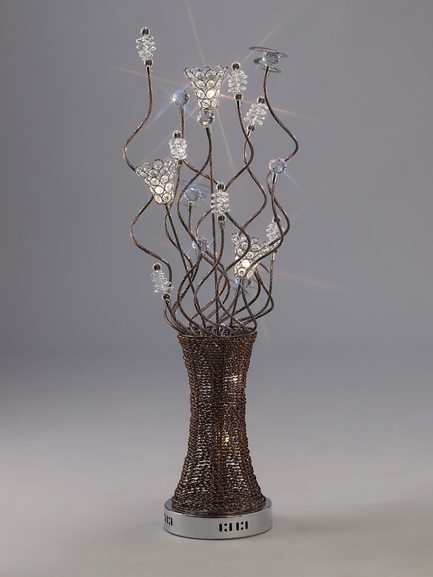 Kristal Crystal Flower Table Lamp by Cassia Twigue