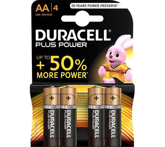 Duracell AA Batteries - Pack of 4
