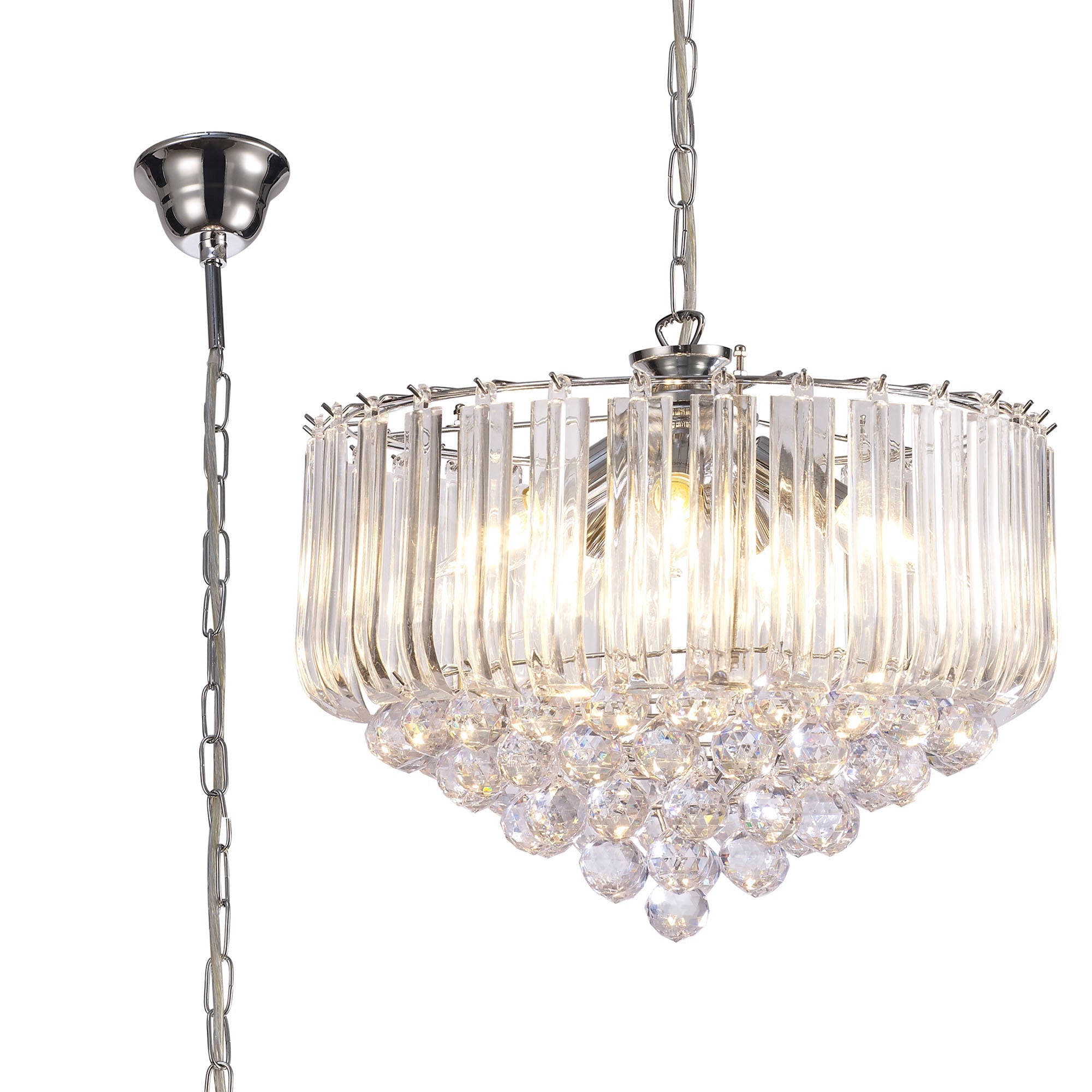 inspired - Lana Acrylic Chandelier Pendant - Luminosity Designs Ltd
