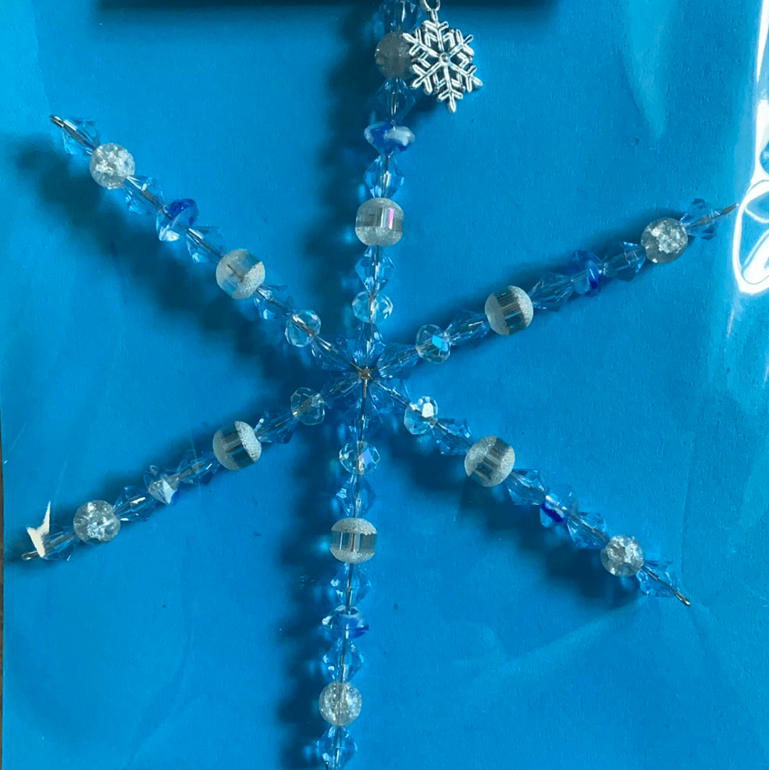TG Arts - Large Crystal Snowflake Decoration - Luminosity Designs Ltd