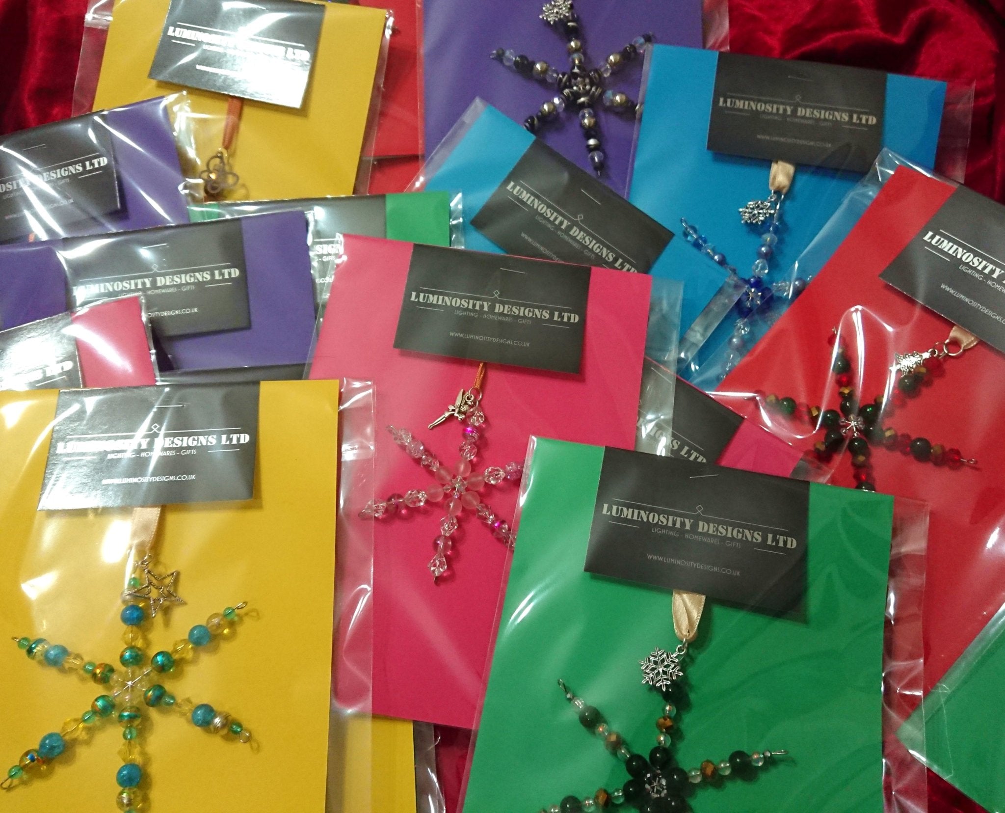 TG Arts - Large Crystal Snowflake Decoration - Luminosity Designs Ltd