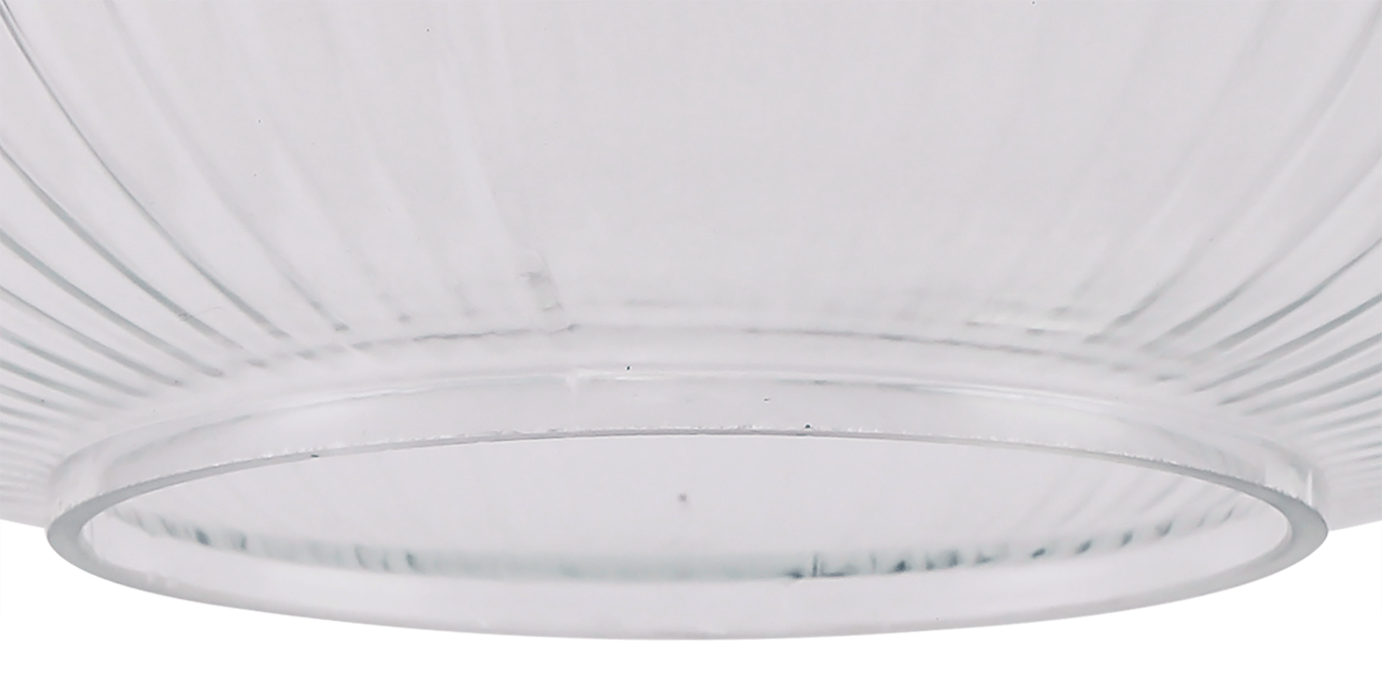 Luminosity Designs - Large Pendulum Ribbed Glass Shades - Luminosity Designs Ltd