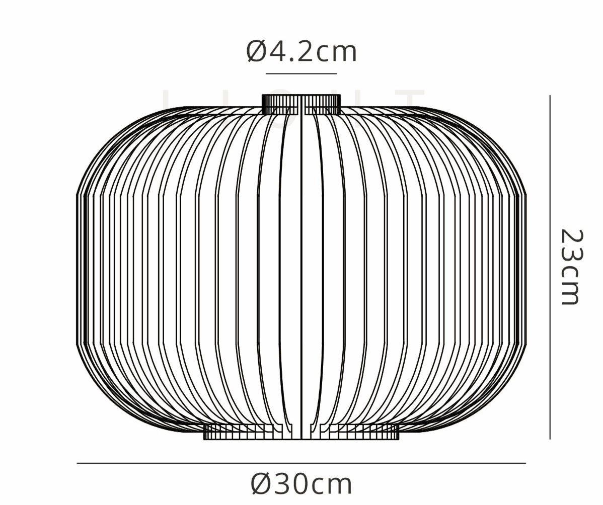 Luminosity Designs - Large Pendulum Ribbed Glass Shades - Luminosity Designs Ltd