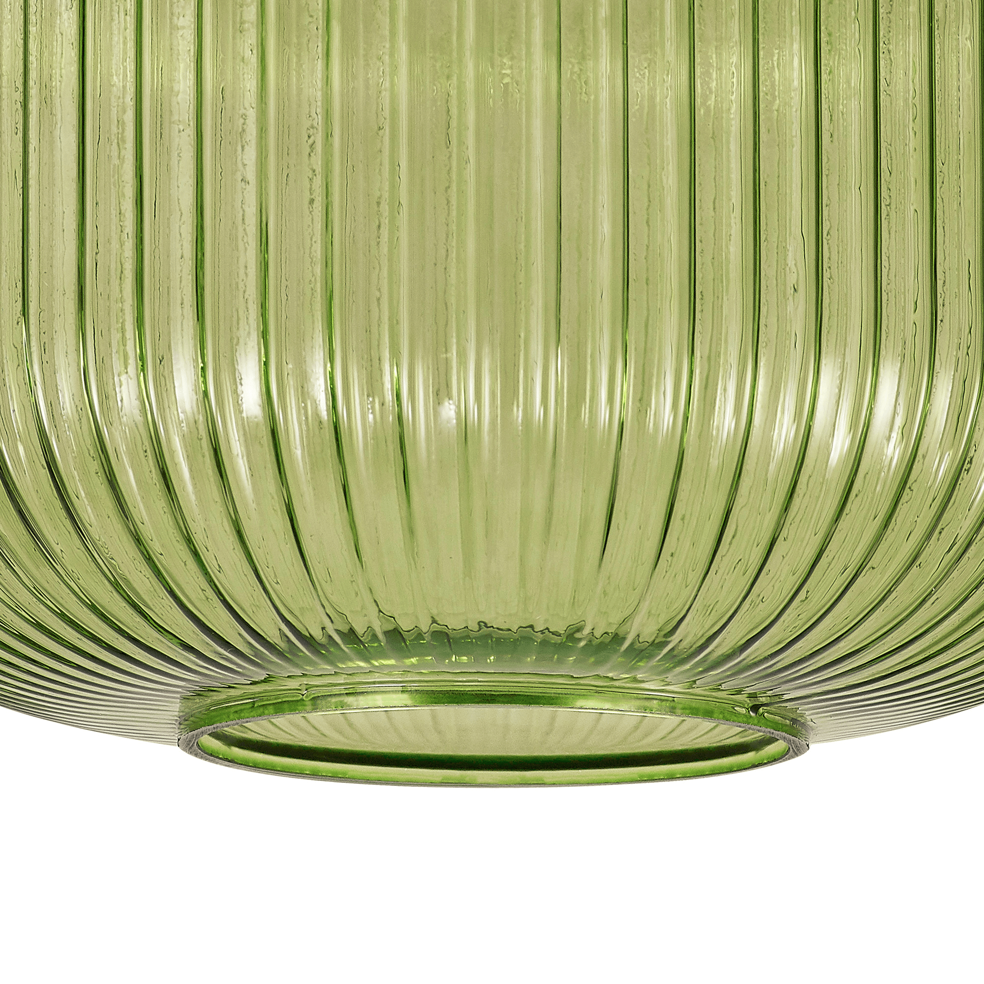 Luminosity Designs - Large Pendulum Ribbed Glass Shades - Luminosity Designs Ltd