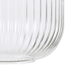 Luminosity Designs - Large Pendulum Ribbed Glass Shades - Luminosity Designs Ltd
