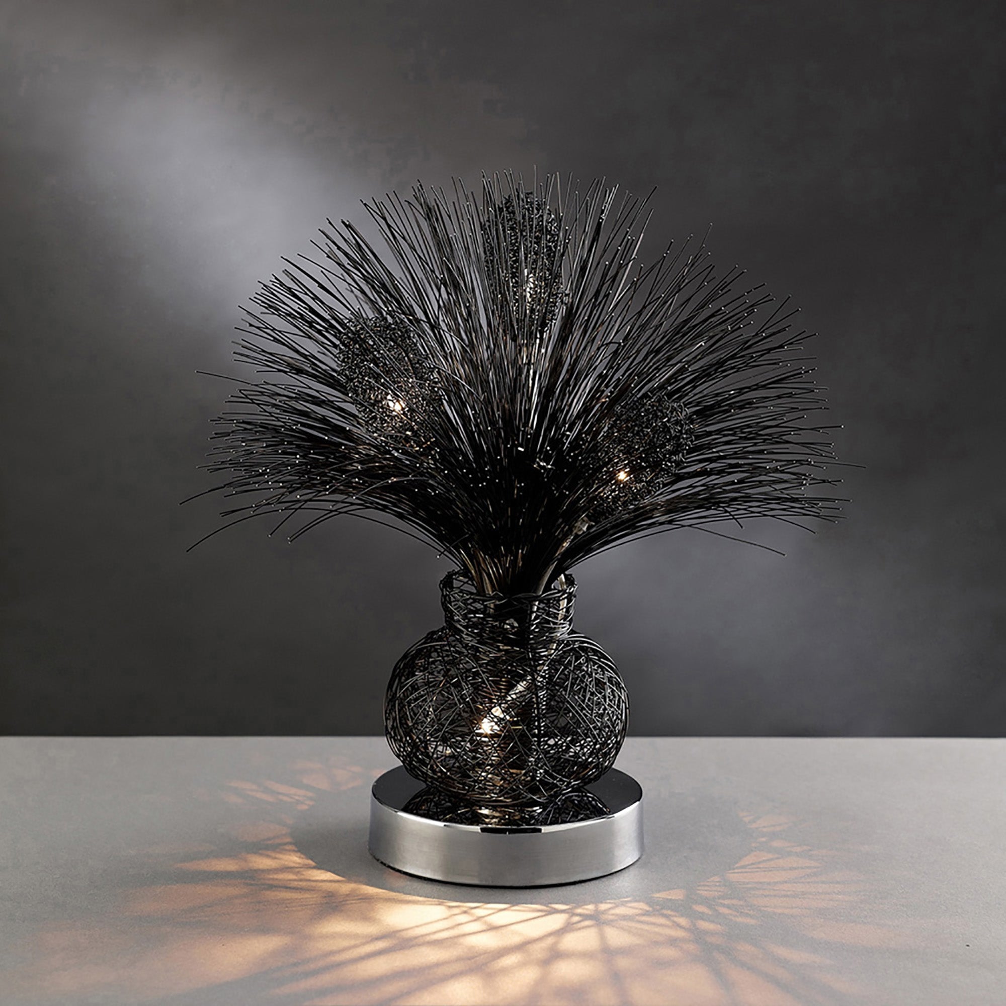 Luminosity Designs - Lenore Crystal Flower Table Lamp by Cassia Twigue - Luminosity Designs Ltd