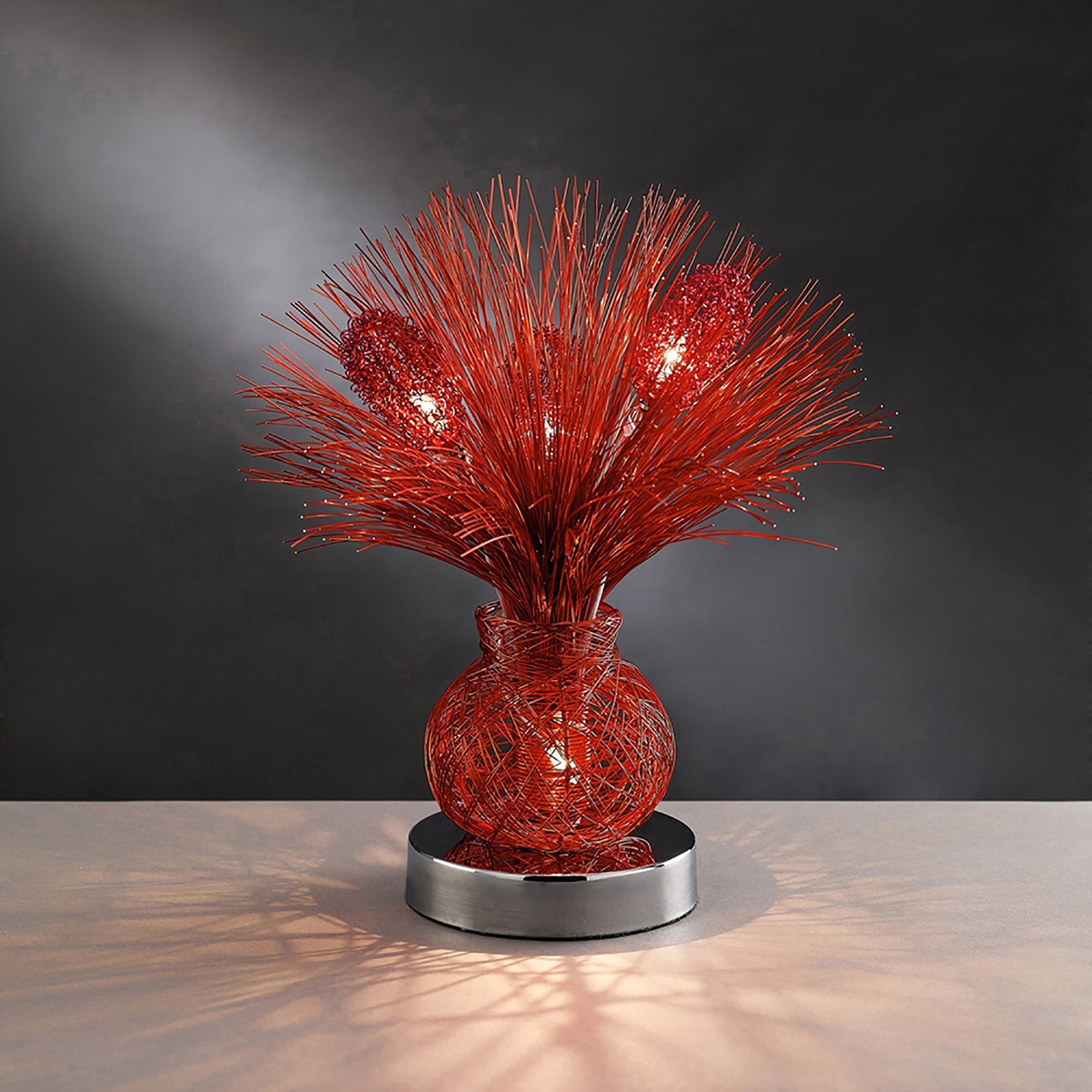 Luminosity Designs - Lenore Crystal Flower Table Lamp by Cassia Twigue - Luminosity Designs Ltd