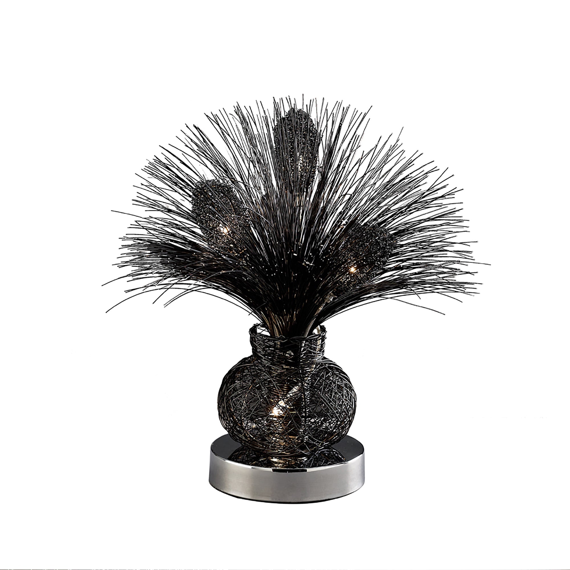 Luminosity Designs - Lenore Crystal Flower Table Lamp by Cassia Twigue - Luminosity Designs Ltd
