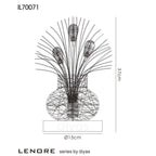 Luminosity Designs - Lenore Crystal Flower Table Lamp by Cassia Twigue - Luminosity Designs Ltd