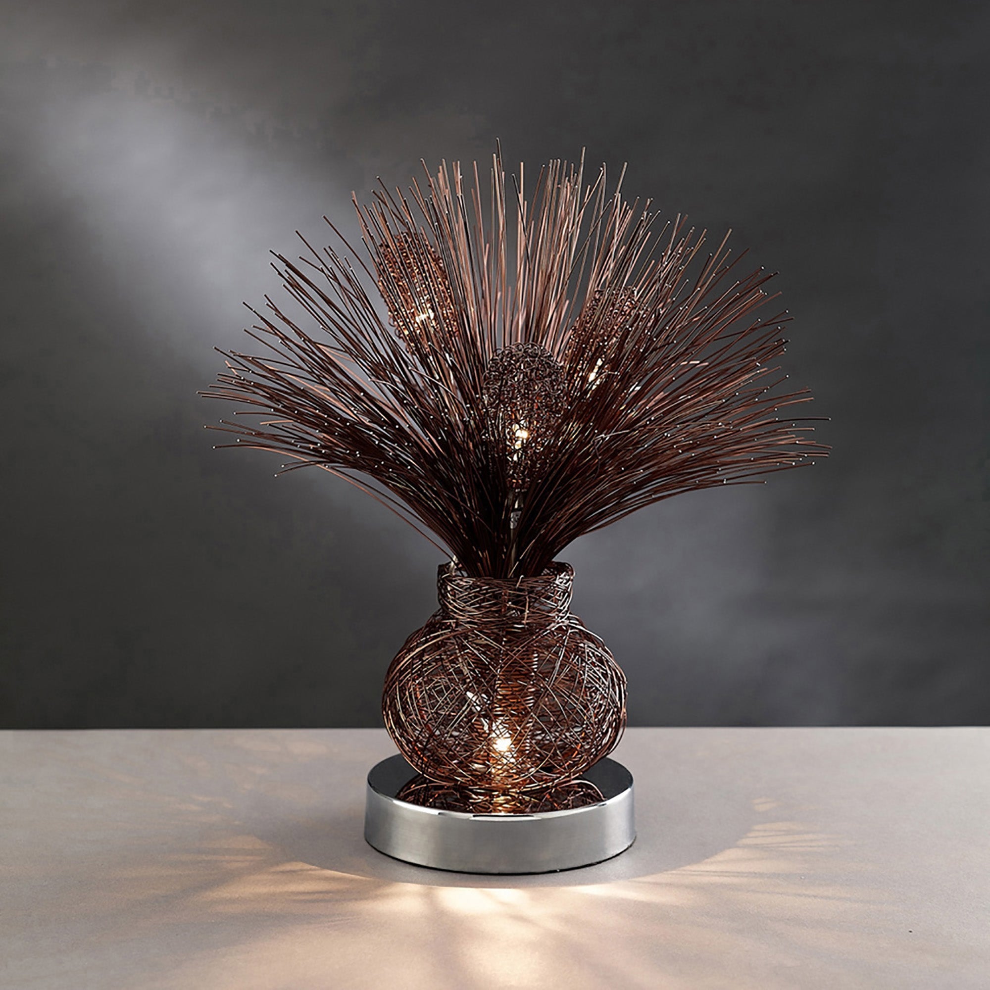 Luminosity Designs - Lenore Crystal Flower Table Lamp by Cassia Twigue - Luminosity Designs Ltd