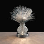 Luminosity Designs - Lenore Crystal Flower Table Lamp by Cassia Twigue - Luminosity Designs Ltd