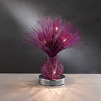 Luminosity Designs - Lenore Crystal Flower Table Lamp by Cassia Twigue - Luminosity Designs Ltd