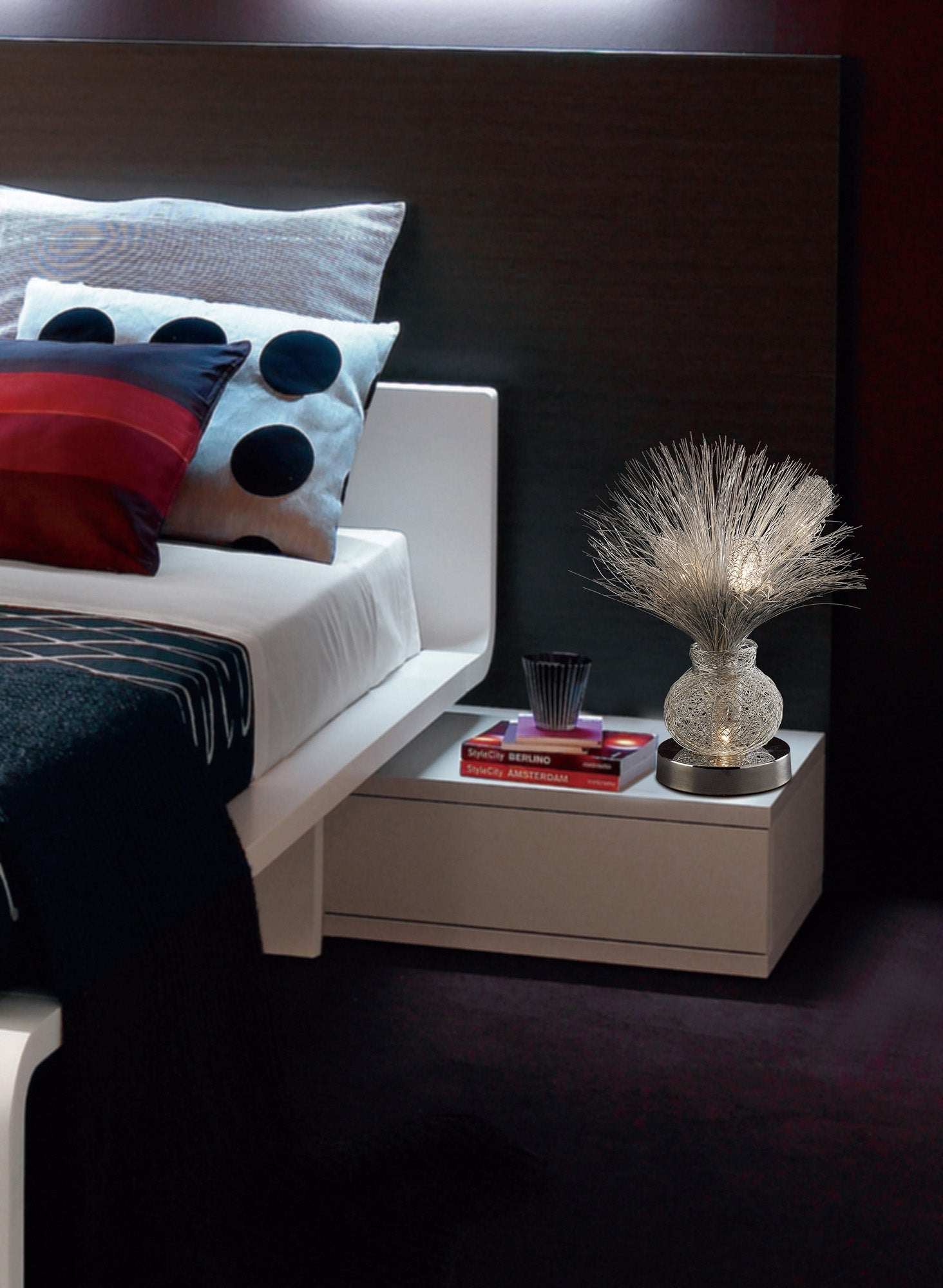 Luminosity Designs - Lenore Crystal Flower Table Lamp by Cassia Twigue - Luminosity Designs Ltd