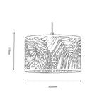 Oaks Lighting - Leticia Tropical Pendant Light - Small - Luminosity Designs Ltd