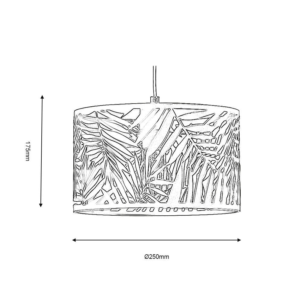 Oaks Lighting - Leticia Tropical Pendant Light - Small - Luminosity Designs Ltd