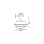 Luminosity Designs - Locomotive Semi Flush Ceiling Light - Luminosity Designs Ltd