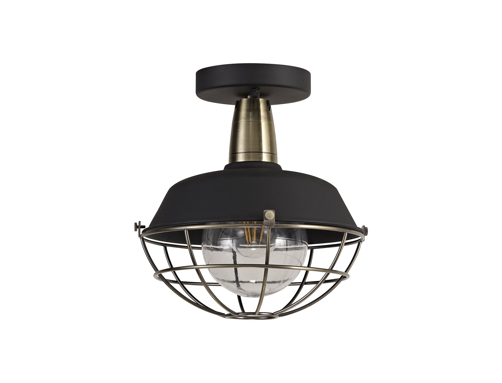 Luminosity Designs - Locomotive Semi Flush Ceiling Light - Luminosity Designs Ltd