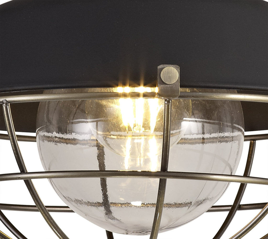Luminosity Designs - Locomotive Semi Flush Ceiling Light - Luminosity Designs Ltd