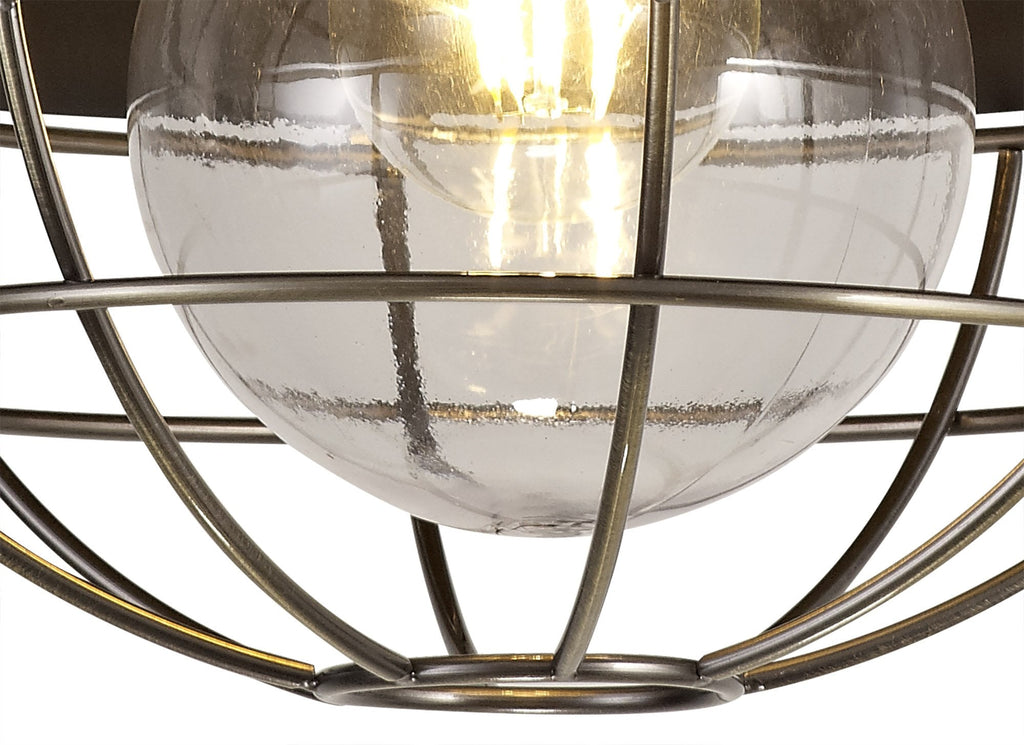 Luminosity Designs - Locomotive Semi Flush Ceiling Light - Luminosity Designs Ltd