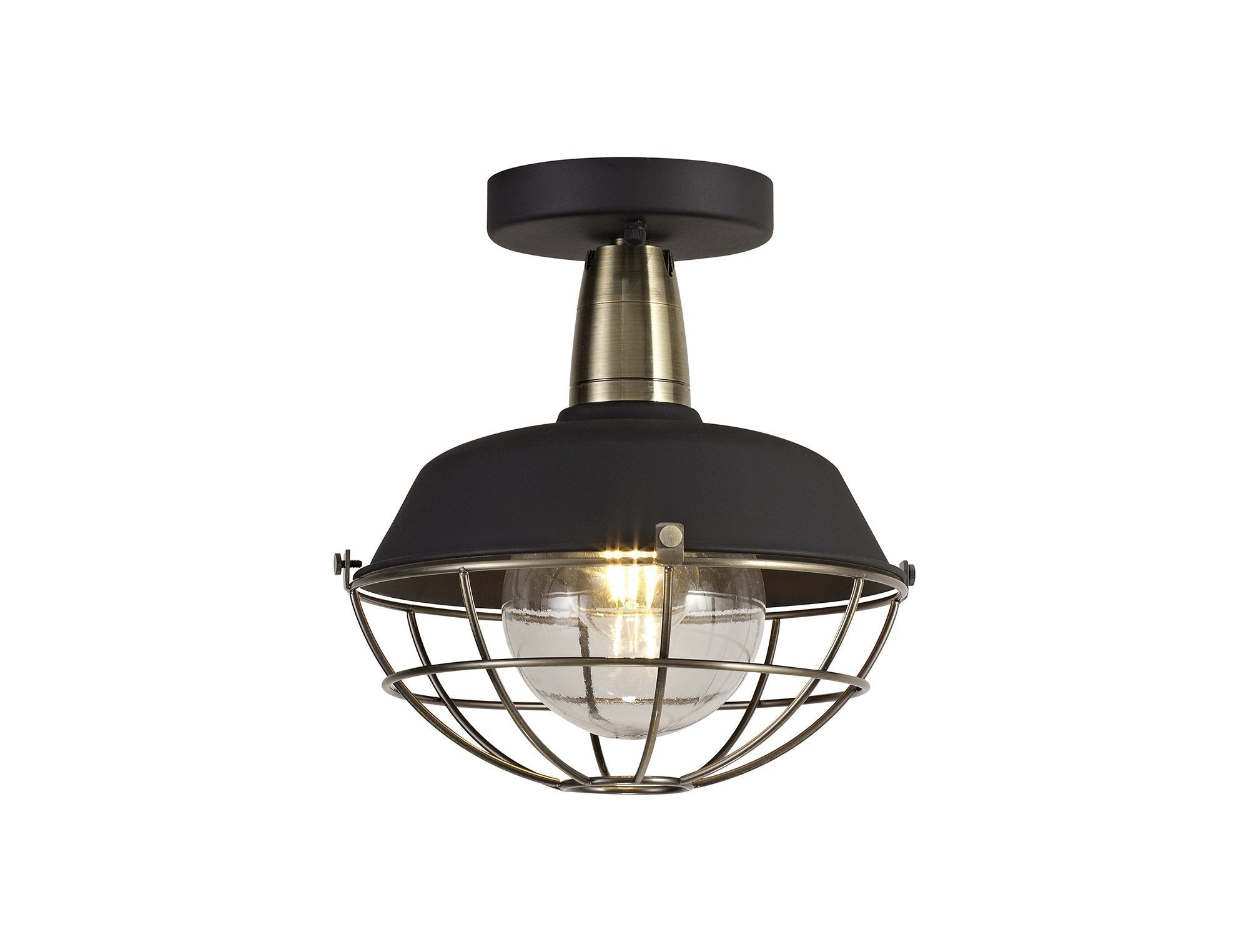 Luminosity Designs - Locomotive Semi Flush Ceiling Light - Luminosity Designs Ltd