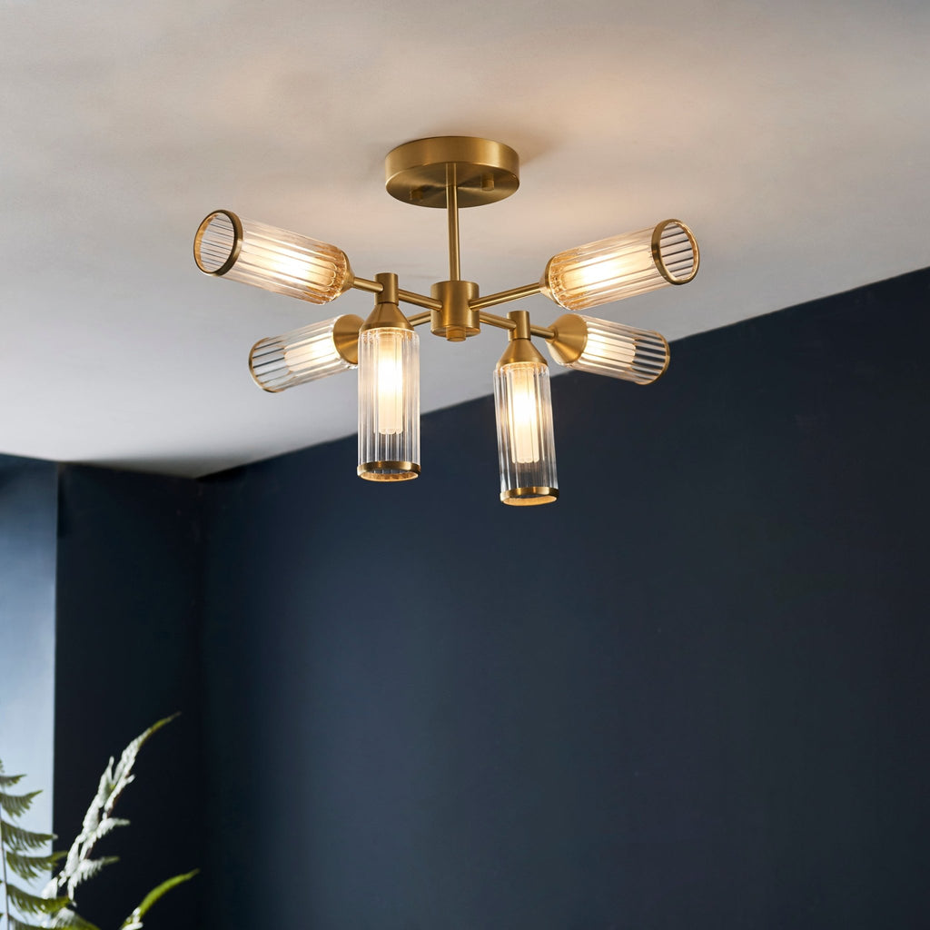 Luminosity Designs - Ludwig 6 Light Ceiling Fitting - Luminosity Designs Ltd