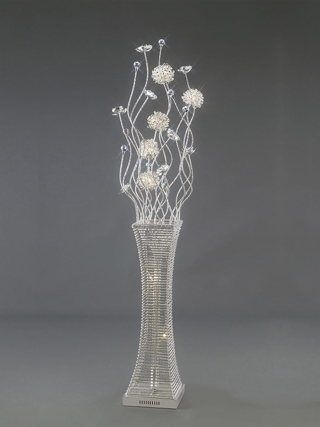 Luminosity Designs - Majella Crystal Flower Floor Lamp by Cassia Twigue - Luminosity Designs Ltd