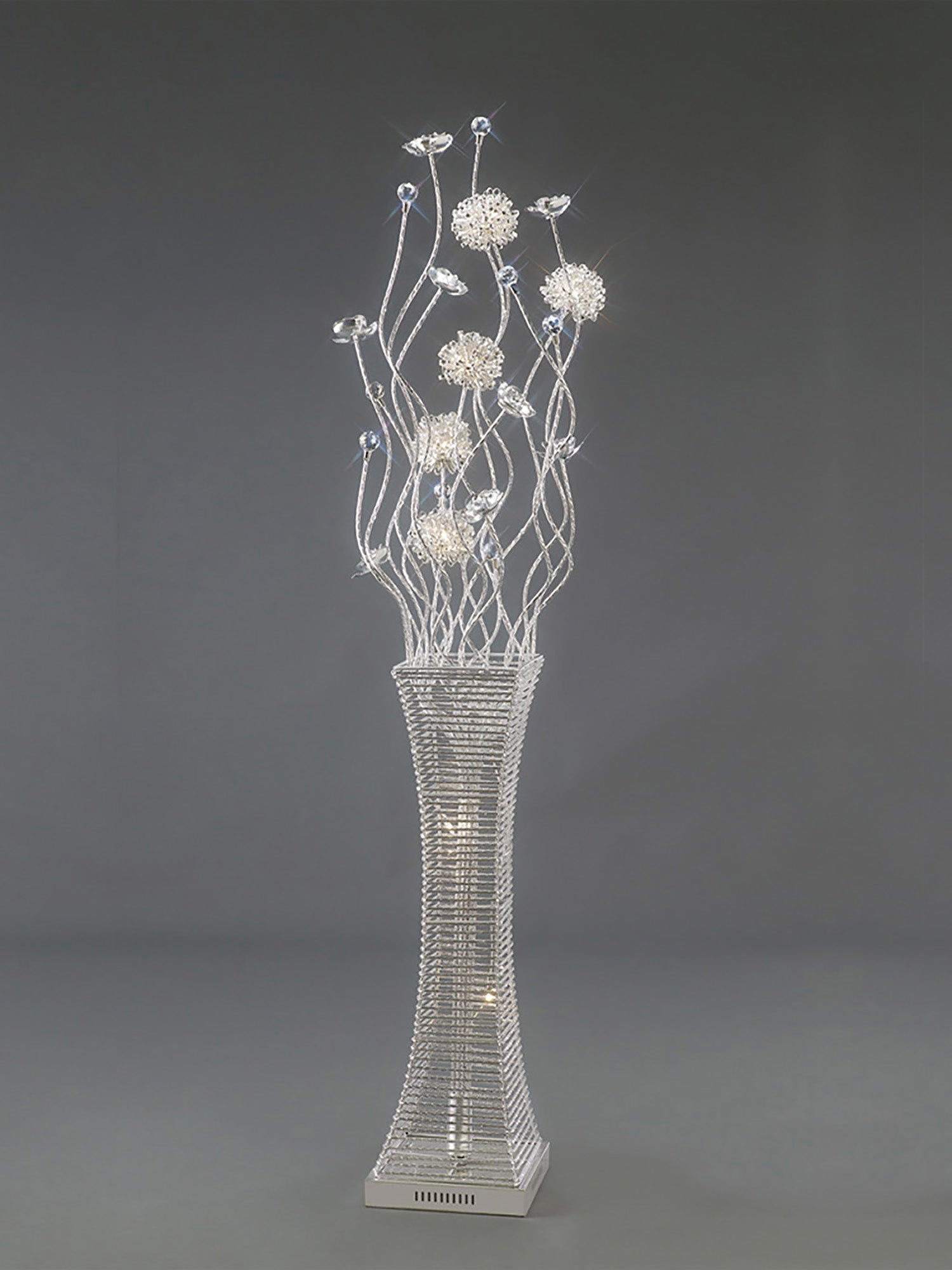 Luminosity Designs - Majella Crystal Flower Floor Lamp by Cassia Twigue - Luminosity Designs Ltd
