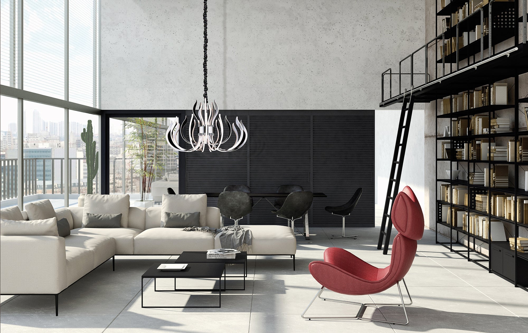 Mantra - Mantra M5560 Versailles LED Polished Chrome Pendant - Luminosity Designs Ltd