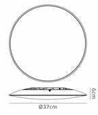 Mantra - Mantra Slim CCT Switchable Ultra Thin Ceiling Light - Luminosity Designs Ltd