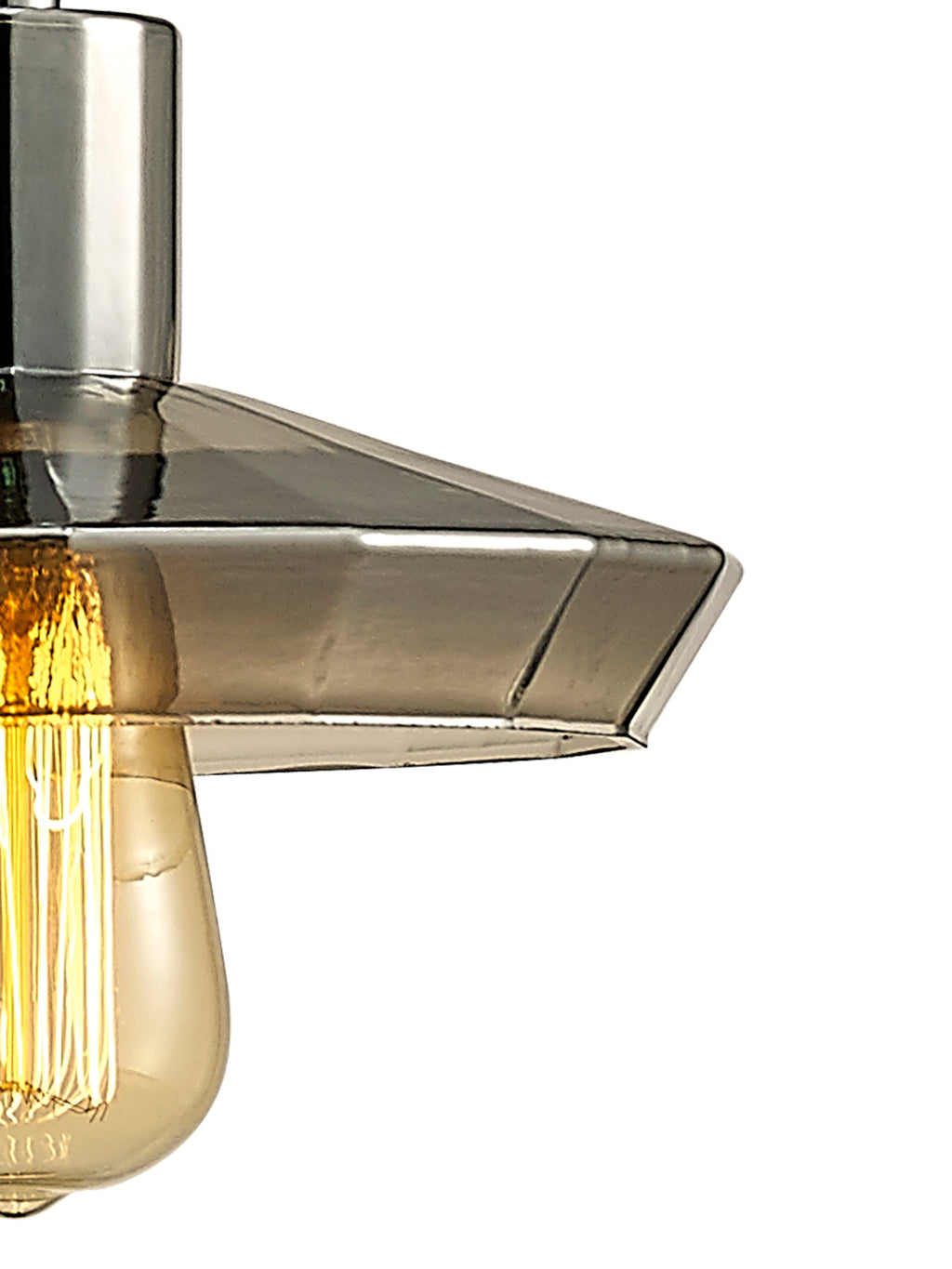 inspired - Marcus Flat Smoked Glass Pendant - Luminosity Designs Ltd