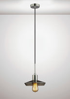 inspired - Marcus Flat Smoked Glass Pendant - Luminosity Designs Ltd
