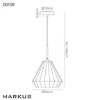 inspired - Marcus Smoked Glass Pendant - Luminosity Designs Ltd