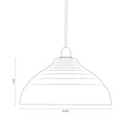 Oaks Lighting - Matese Industrial Pendant Shade - Luminosity Designs Ltd
