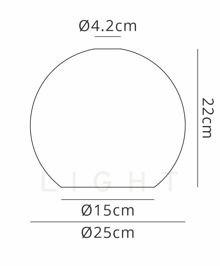 Luminosity Designs - Medium Pendulum Globe Glass Shades - Luminosity Designs Ltd