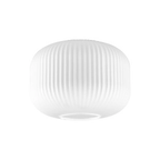 Luminosity Designs - Medium Pendulum Ribbed Glass Shades - Luminosity Designs Ltd