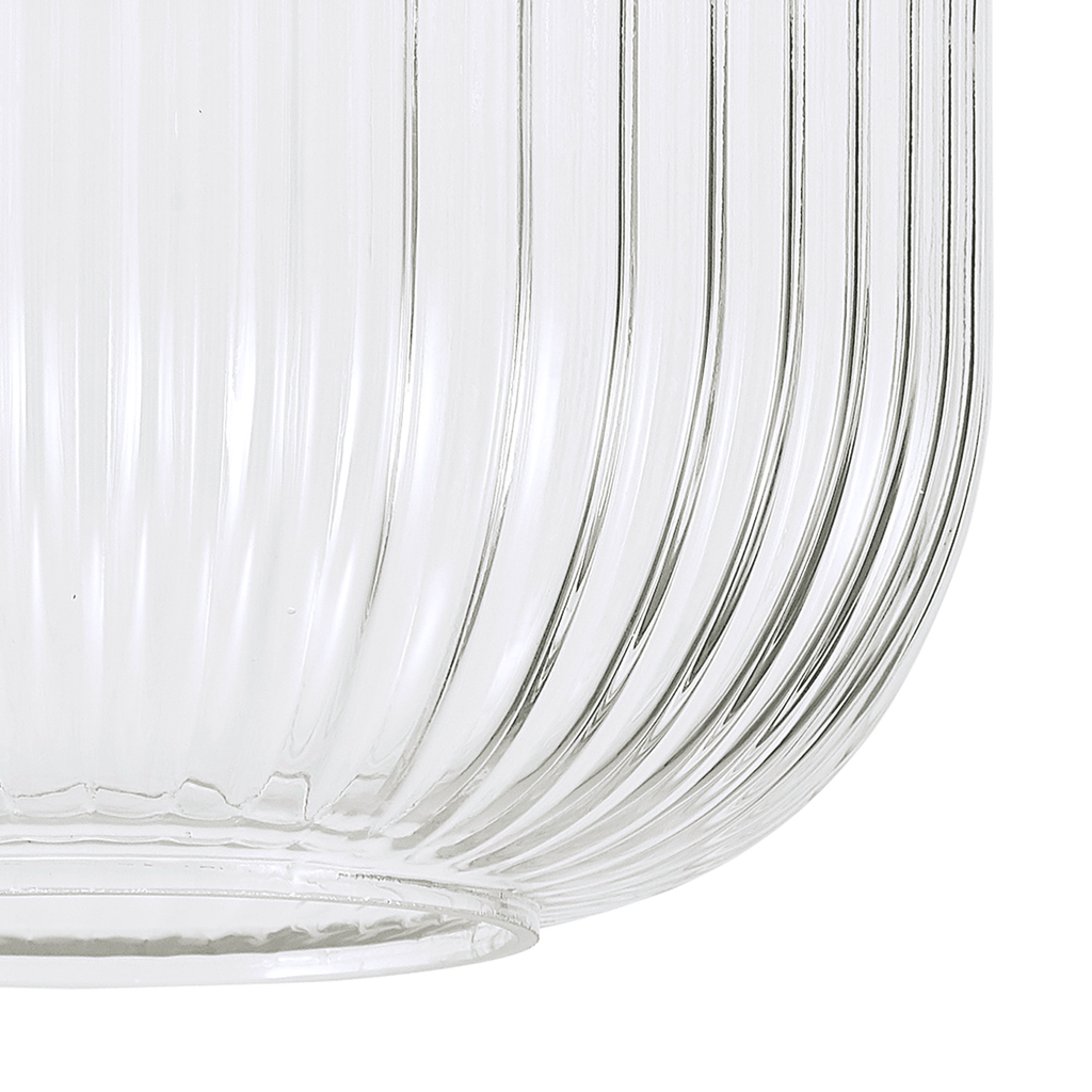 Luminosity Designs - Medium Pendulum Ribbed Glass Shades - Luminosity Designs Ltd