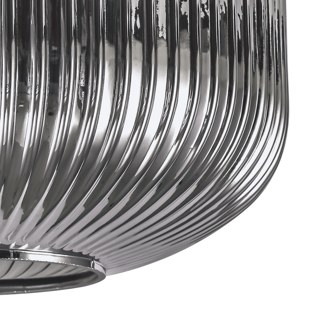 Luminosity Designs - Medium Pendulum Ribbed Glass Shades - Luminosity Designs Ltd