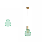 Luminosity Designs - Meld Pear Coloured Glass Shade - Luminosity Designs Ltd