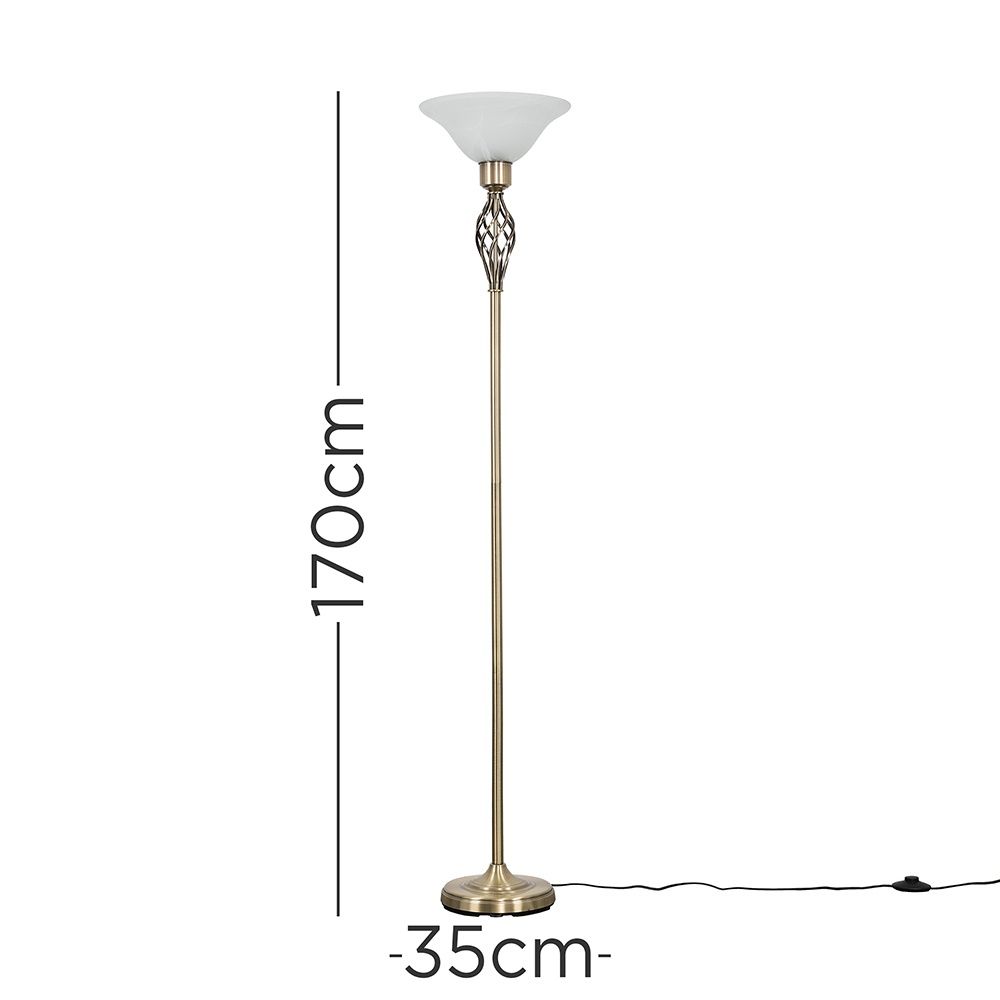 lse - Memphis Uplighter Floor Lamp - Luminosity Designs Ltd