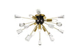 Luminosity Designs - Meteor Gold Semi Flush Ceiling Light - Luminosity Designs Ltd