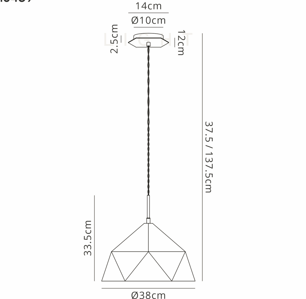 inspired - Metro Geometric Pendant - Luminosity Designs Ltd