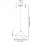 inspired - Metro Geometric Pendant - Luminosity Designs Ltd