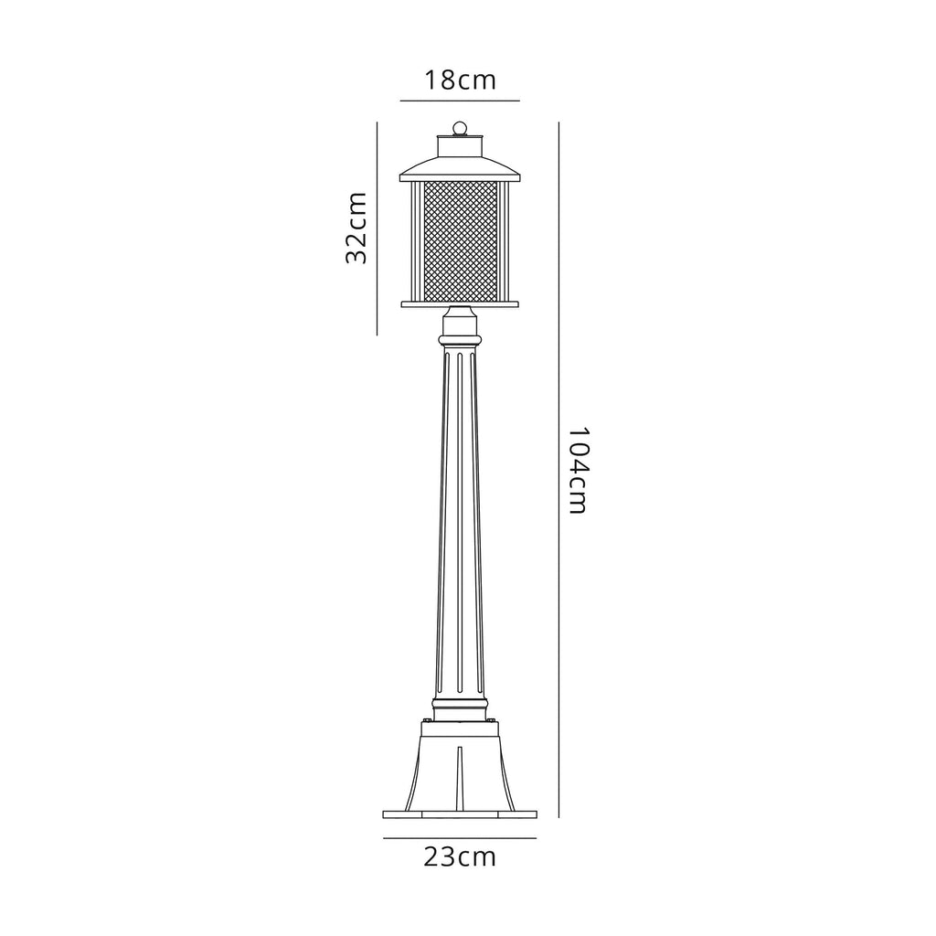 Luminosity Designs - Miner Single Headed Post Lamp - Luminosity Designs Ltd