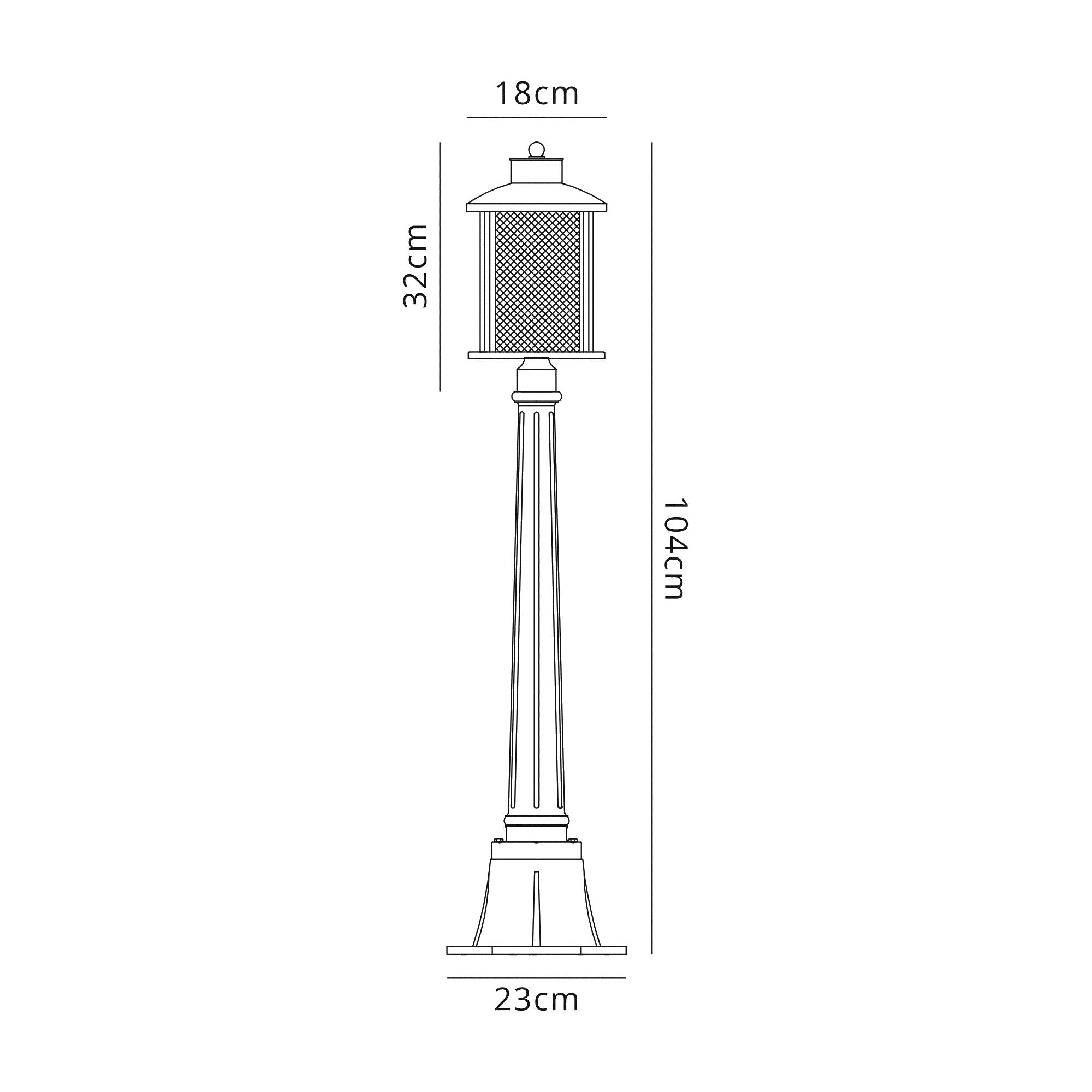Luminosity Designs - Miner Single Headed Post Lamp - Luminosity Designs Ltd
