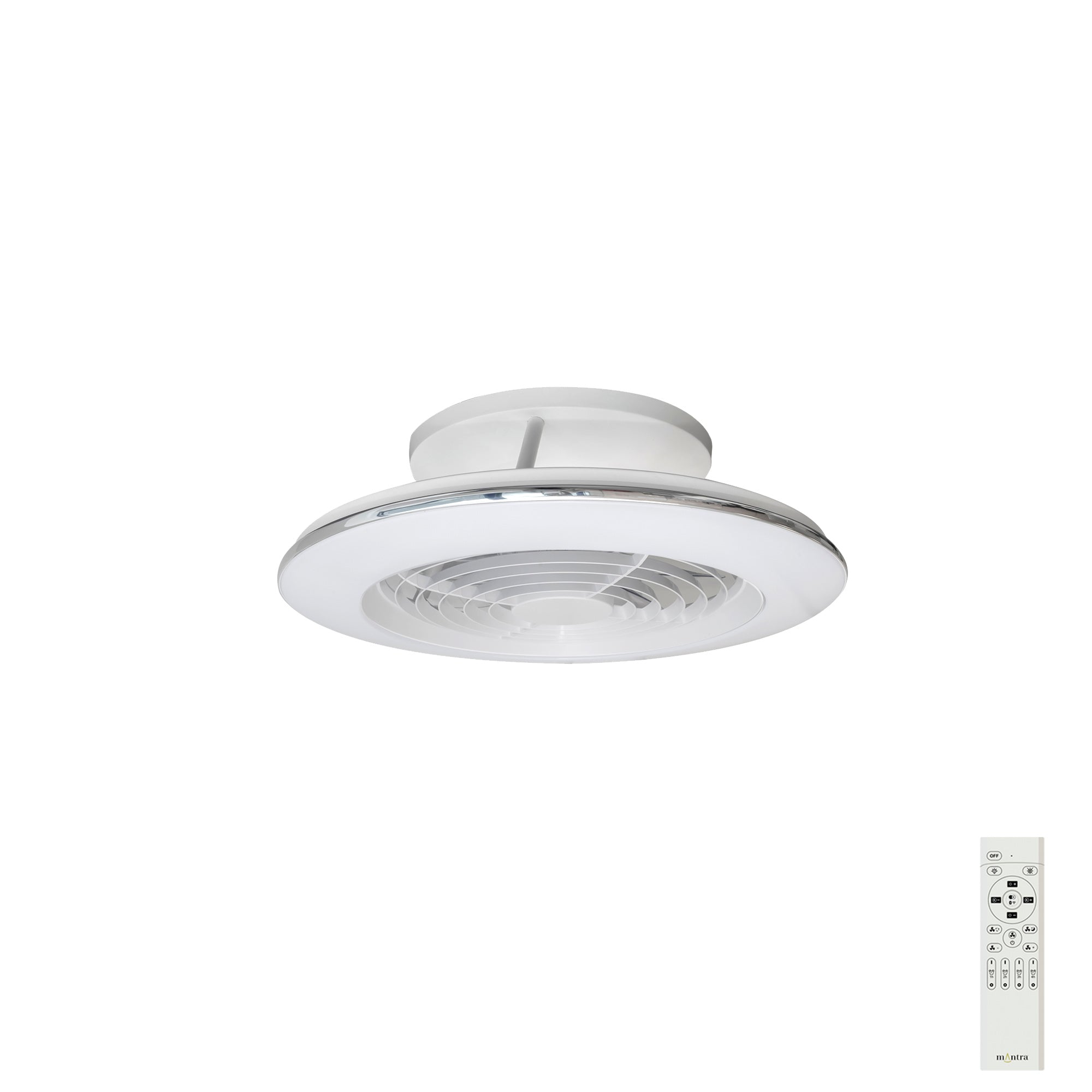 Mantra - MINI Alisio LED Dimmable Ceiling Light With Built - In Fan - Remote Control - Luminosity Designs Ltd